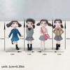 4Pcs Cartoon Girls Figurines Miniature Fairy Garden Ornaments Micro Landscape Crafts Ornament Home Desktop Decoration