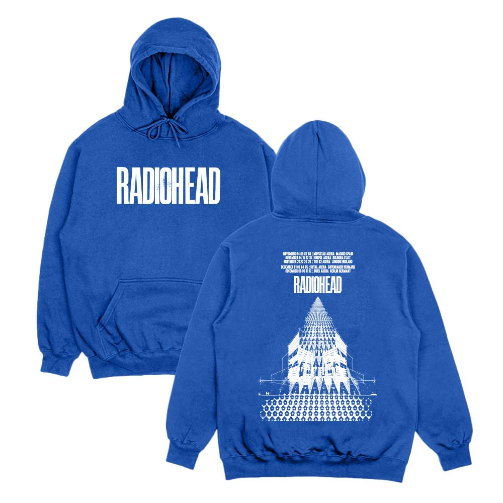 Rock Band Radiohead Hoodies Radiohead Return To The Road European Tour Sweatshirts Hip Hop Oversize Streetwear Unisex Clothing