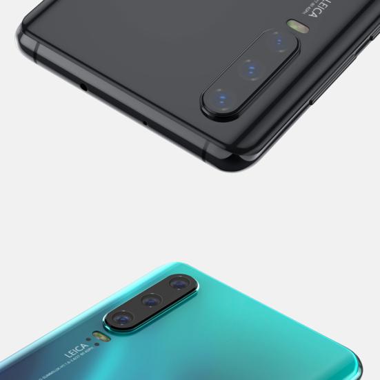 Schutzfolie aus gehärtetem Glas für Handy, Ring für Kameralinse für Huawei P30/P30 Pro