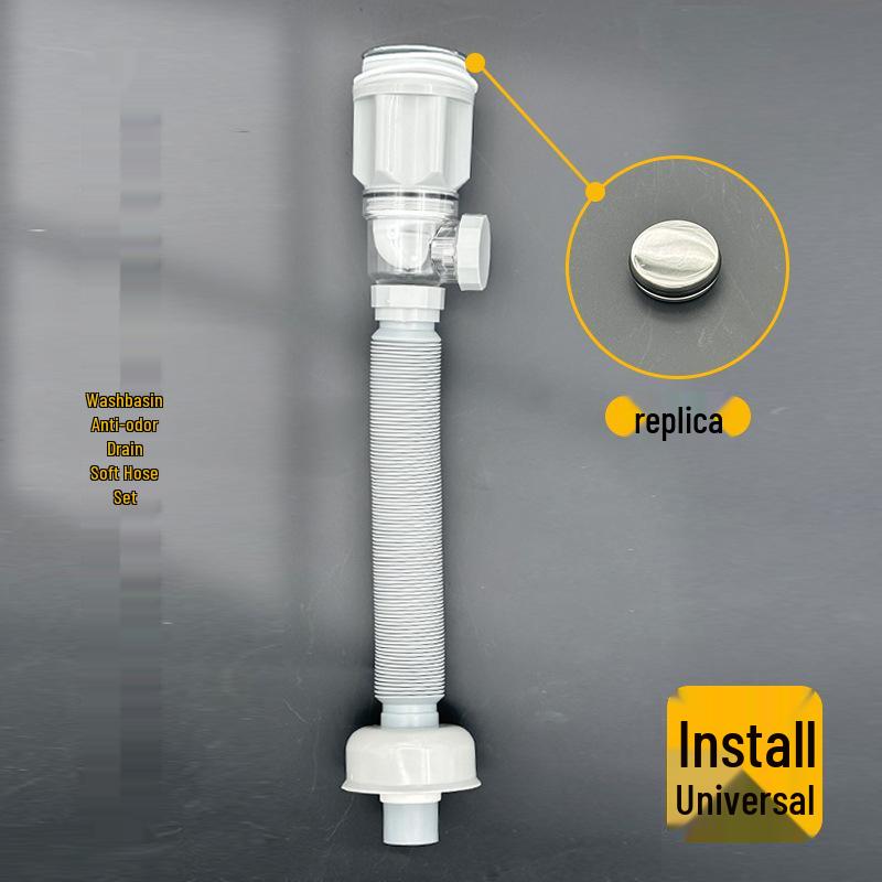 809A Bathroom Anti-odor Dual-use Washbasin Sink Drain Set