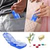 1 Pc Portable Pill Case 10 Compartments Large-capacity Carry On Storage Box Sealed Moisture-proof Pill Organizer For Home Travel