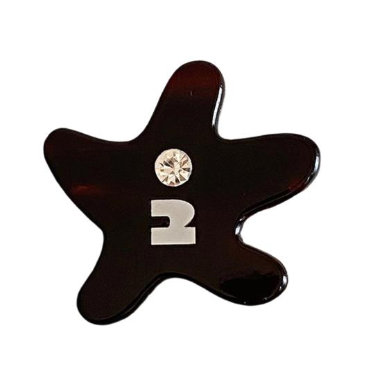 Girl Hairpin Acetic Acid Starfish Shape Hair Clip Stable Anti-Slip Design Side Bang Hair Pin Lightweight Hair Accessory