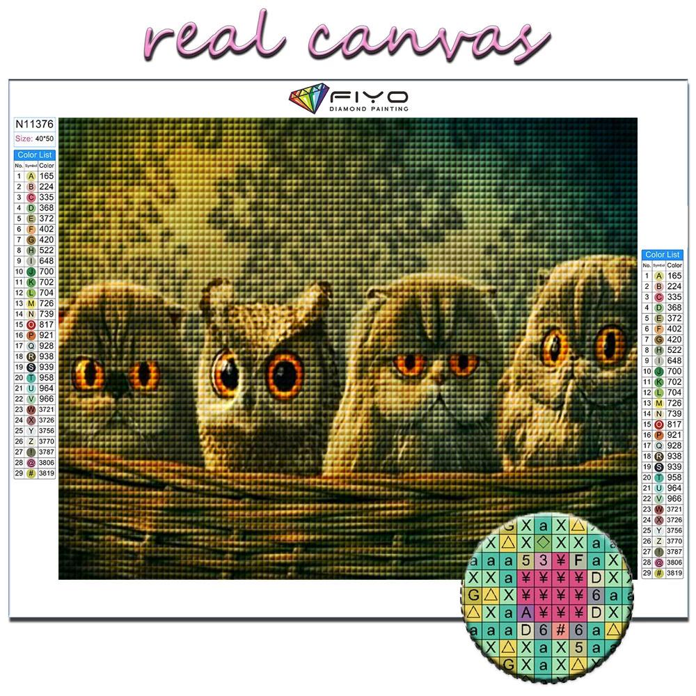 5D DIY Diamond Embroidery Animal Owl Diamond Painting Mosaic Home Decoration