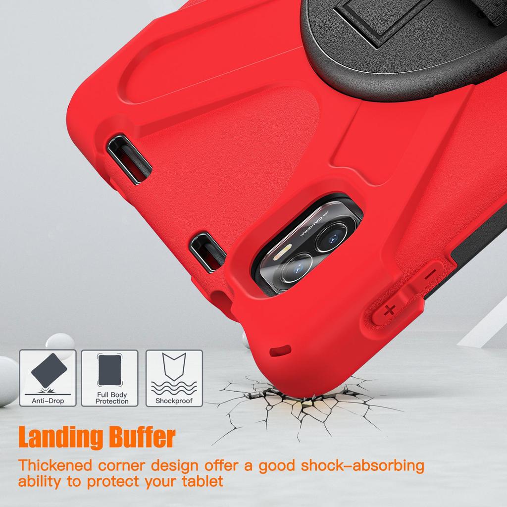 11-inch Silicone Full-Cover Anti-Fall Rotating Bracket for Xiaomi Mi Pad 5 Tablet Protective Case