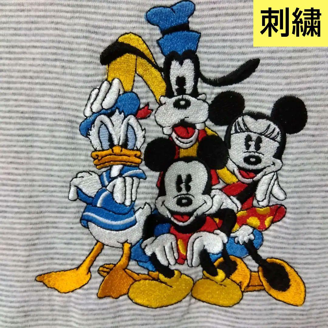 

[Б/У] Футболка с вышивкой Микки Мауса, Диснея и Дональда Дака, сделано в США, 90-е