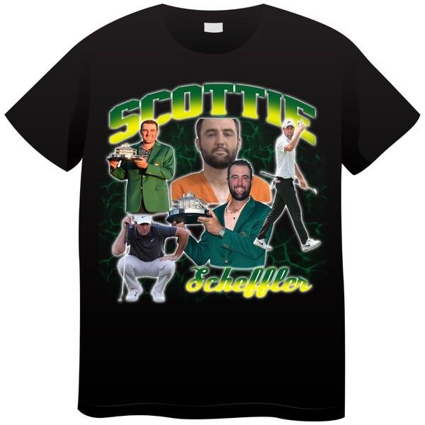 Scottie Scheffler Mug Shot Master Champion T-shirt  New All Sizes Golf Unisex T-Shirt L