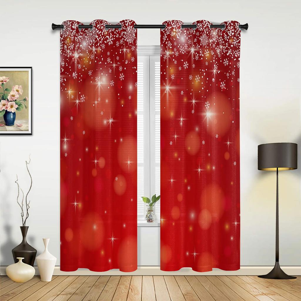 Black Ladybug Modern Hallway Curtains Red and For Living Room Spaces Kitchen Spaces Boys and Girls Bedroom Full Length Curtain For Window Spaces