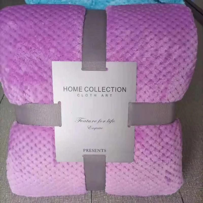 Thick Flannel Blanket Plaid Fleece Throw All Season Pet Bed Cover Air Conditioner Soft Coral Home