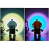 Fashion Space Astronaut Keyring Sunset Projector Light Keychain Pendant Female Couple Bag Ornament Keychains Gifts