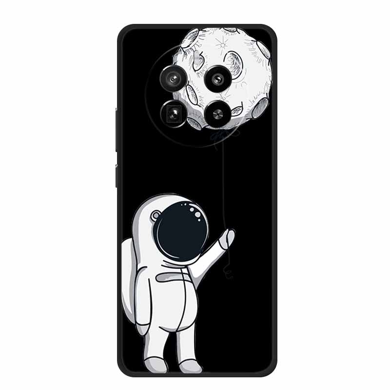 Funda For Honor Magic7 Pro Case Cute Cartoon Black Silicone Soft Phone Cases For Honor Magic 7 Pro Back Cover Case 7Pro Coque