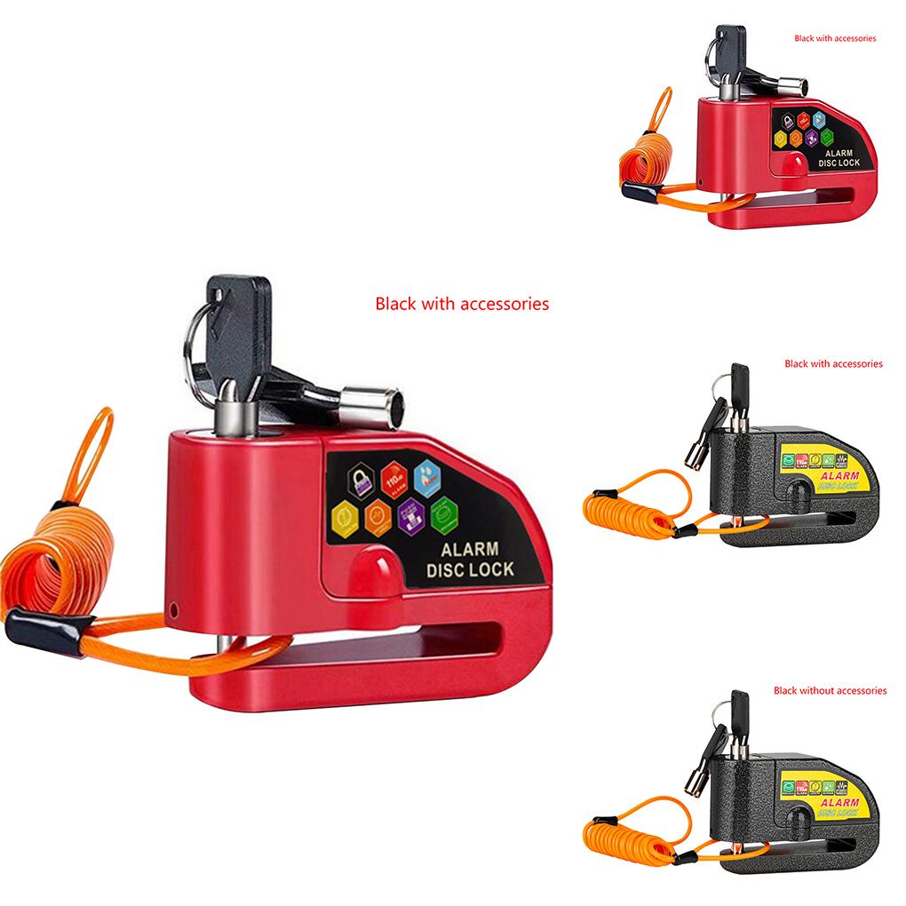 Motorcycle Disc Brake Sound Waterproof Security Lock Alarm Reminder Cable