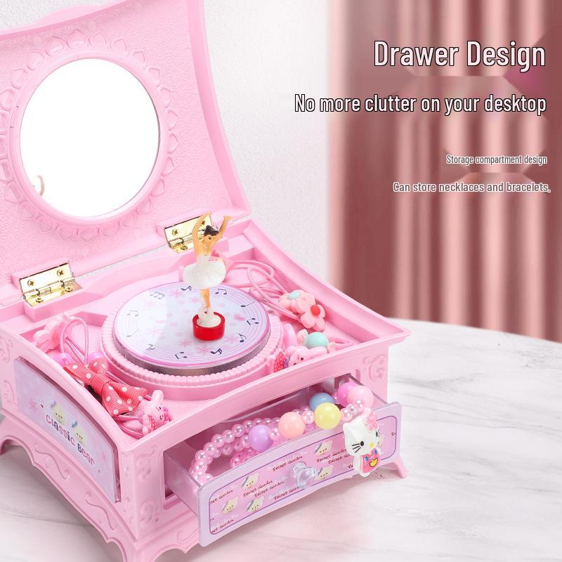 Carillon con Ballerina Rotante per Bambini Piccoli - Regalo Perfetto per Compleanni e Capodanno