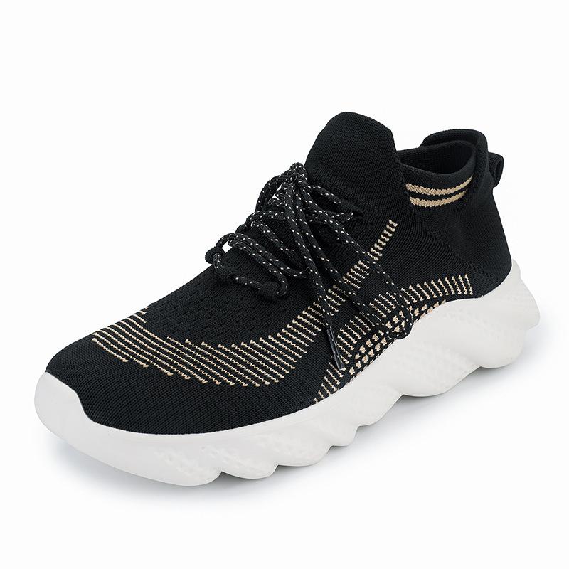 Autumn men s shoes sports shoes men s fly-woven mesh breathable men s lightweight fashion casual running shoes 39