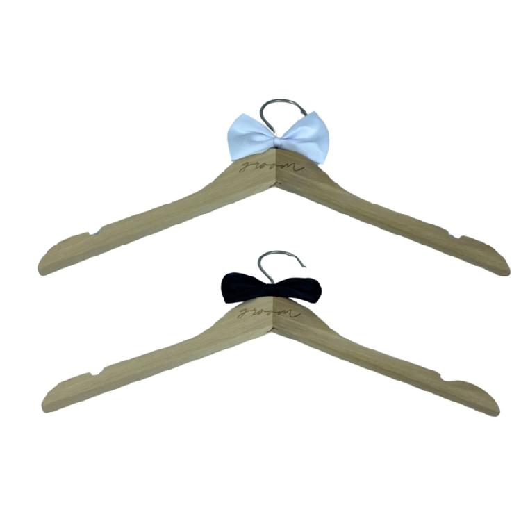 2 шт Многофункциональная деревянная вешалка для свадьбы пылезащитный держатель для одежды крючок для официальных случаев свадебного платья и костюма 1080₽