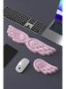 Silikon-Memory-Schaum-Handgelenkauflage für Maus und Tastatur mit Handyhalter