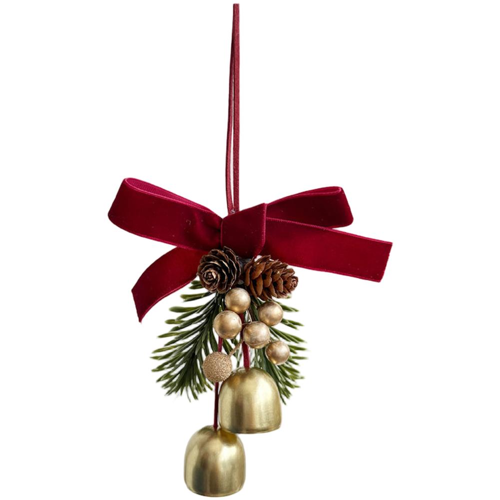

Christmas Wreath Hanging Decor Festive Bell Design Style A