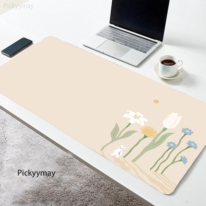 Locking Edge Mouse Mats Large Rubber Mouse Pad Waterproof Laptop Mousepads Kawaii Cat Mousepad x Keyboard Mat Table Carpet