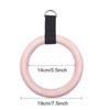 1 Pair Pull Up Wooden Gymnastic Ring Grip with Straps and Anti-Slip Tape Bodybuilding Strength Training for Children To Adult