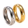 3mm 4mm 6mm 8mm Breite Edelstahl Goldfarbe Ring Damen Herren Minimalistisch Trendig Partnerringe Schmuck Hochzeitsgeschenk