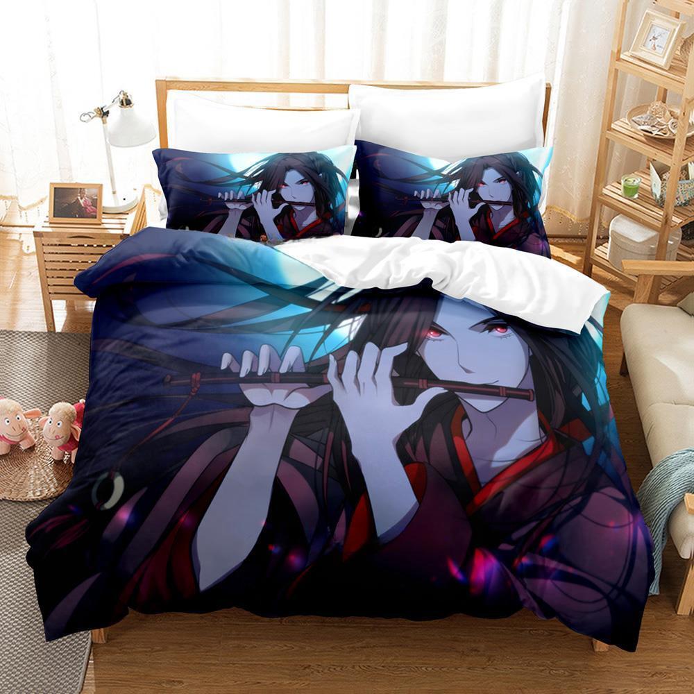 New Mo Dao Zu Shi The Grandmaster of Demonic Cultivation Bedding Set Anime three-piece set Adult Kid Bedroom Duvet cover Sets