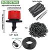 5-50M Drip Irrigation with 1/4" Nozzles for Flower, Automatic Garden Watering System Kit,Vegetable, Bonsai, Pot Plants & Lawn