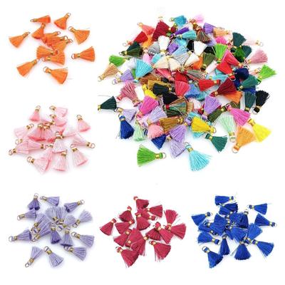 20pcs Gold Thread Band Loops Small Tassel Fringes Jewelry Accessories DIY Earrings Hair Accessories Fashion Handmade Materials