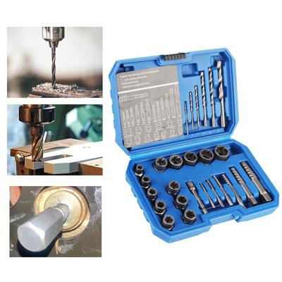 26Pcs/Set Bolt Nut Removal Socket Tool Bolt Nut Remover Damaged Screw Extractor Nut Extractor Hand Tools Kit Accessory Car Repair Tool