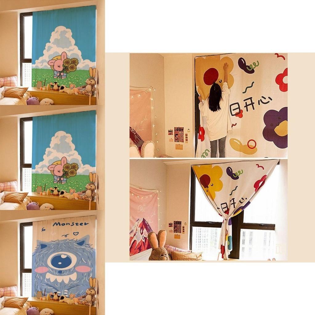 Cortina de Velcro Luxuosa 200cm Cortina Decorativa Autoadesiva Para Quartos