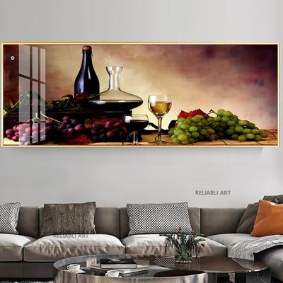 Modernes Luxus-Leinwandgemälde, Weinglas, Segelboot, dekorative Gemälde, Wandkunst, chinesisches Golddekor für Wohnzimmer, Schlafzimmer, Quadros