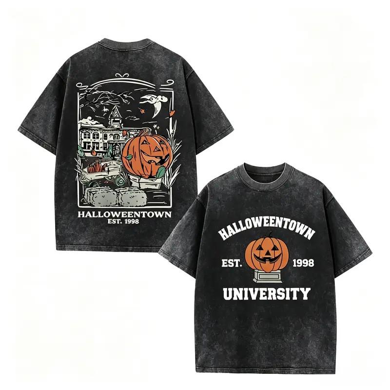 Halloweentown University T Shirt EST 1998 Retro Pumpkin Halloween Graphic Tee