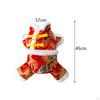 Chinese Year Dog Costume Tang Pet Knot Buttons Coat for Cats Holiday