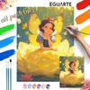 Snow White Fairy Butterfly Flower Oil Painting Handmade Diy Gifts Home Decorations