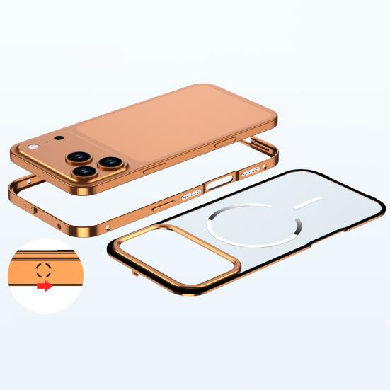 Magnetický kryt na telefon pro řadu IPhone 17 Kovový rám Ochranný kryt na telefon Rychlý odvod tepla Bezdrátové nabíjení Skořepina telefonu