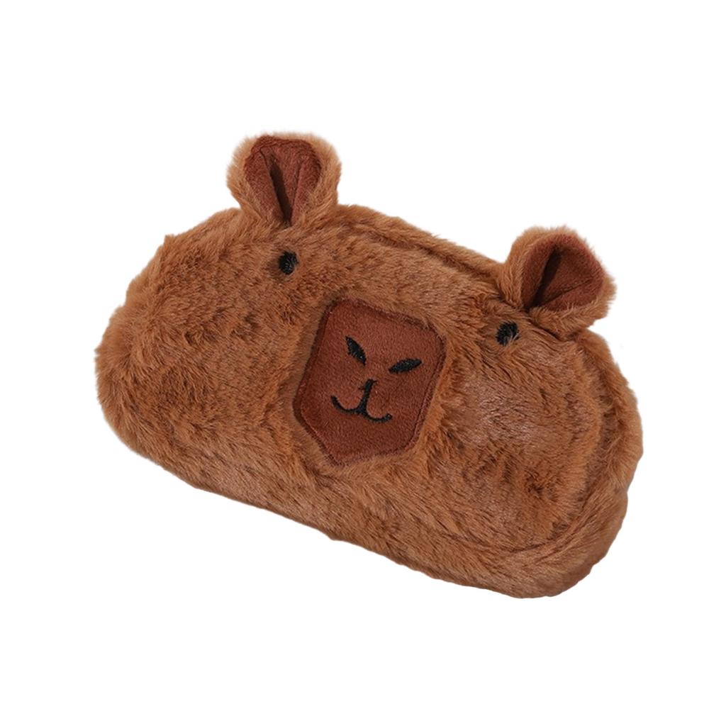 Plush Animal Pencil Case Multipurpose Large Pencil Pouches Light Weight Portable Makeup Storage Bag For School Office
