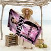 Messi Customize Text Beach Towel Super Soft & Absorbent Perfect for Traveling Yoga Camping and Swimming