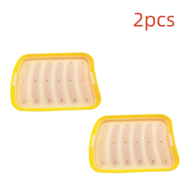 Silicone Sausage Mould  Home Ham Hot Dog Making Tray Household Cake Baking Molds with Lid Kit Tools