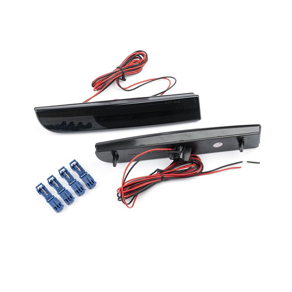 Reflector de bara spate cu LED afumat pentru Mitsubishi Lancer Evo Outlander Sport RVR ASX Evolution X Lampa de oprire a franei din spate