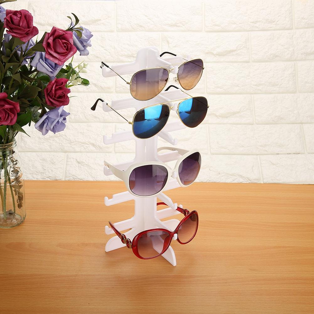 Plastic Sunglasses 6 Pairs Glasses Frame Display Holder Rack Organizer Stand