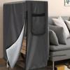 1pc Foldable Bed Cover With Zipper Waterproof Oxford Cloth Moisture Proof Organizer For Home Bedroom Furniture Dust Proof Covers