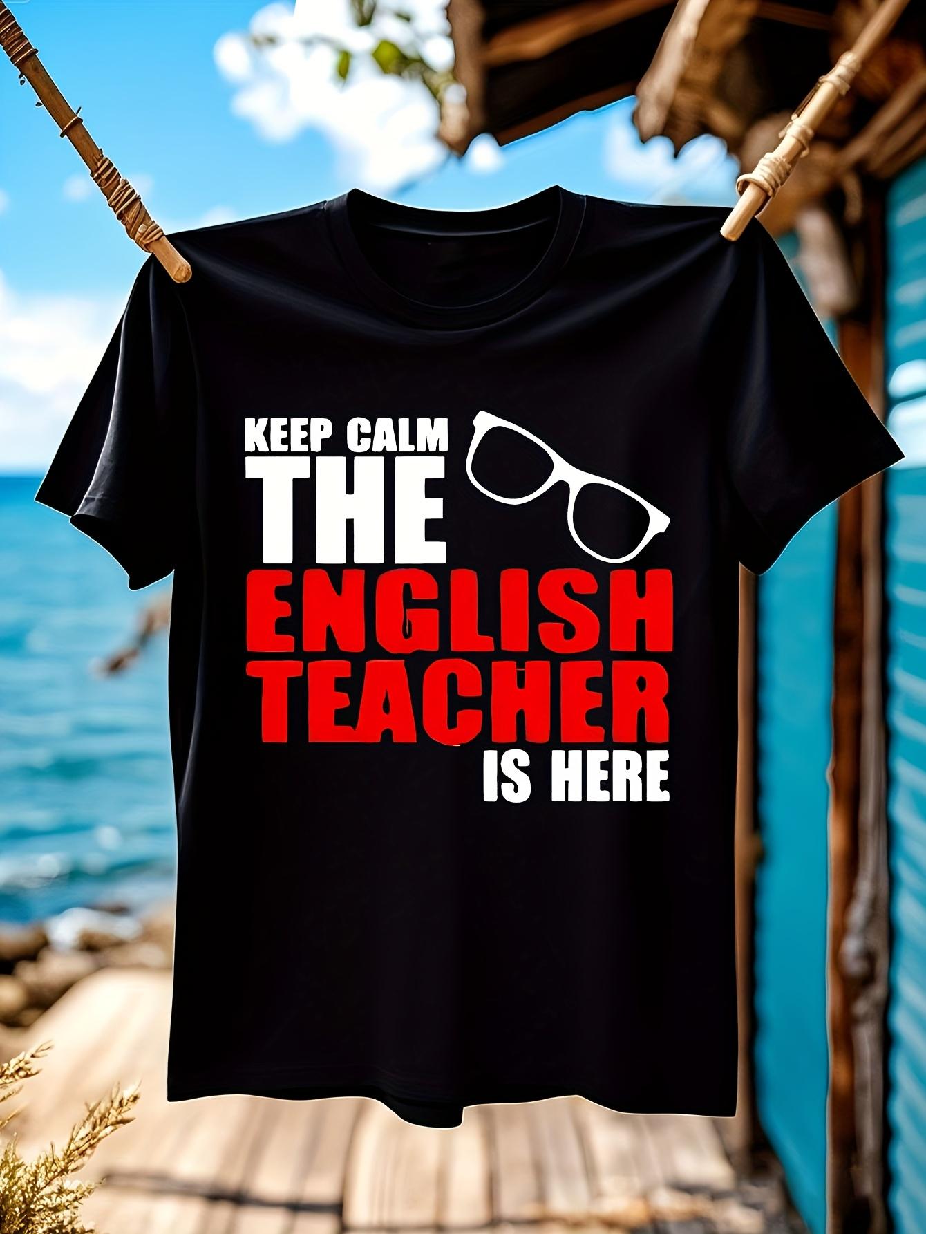 Funny Tshirt Funny English Teacher Saying Tshirt - Keep C... XXXXL