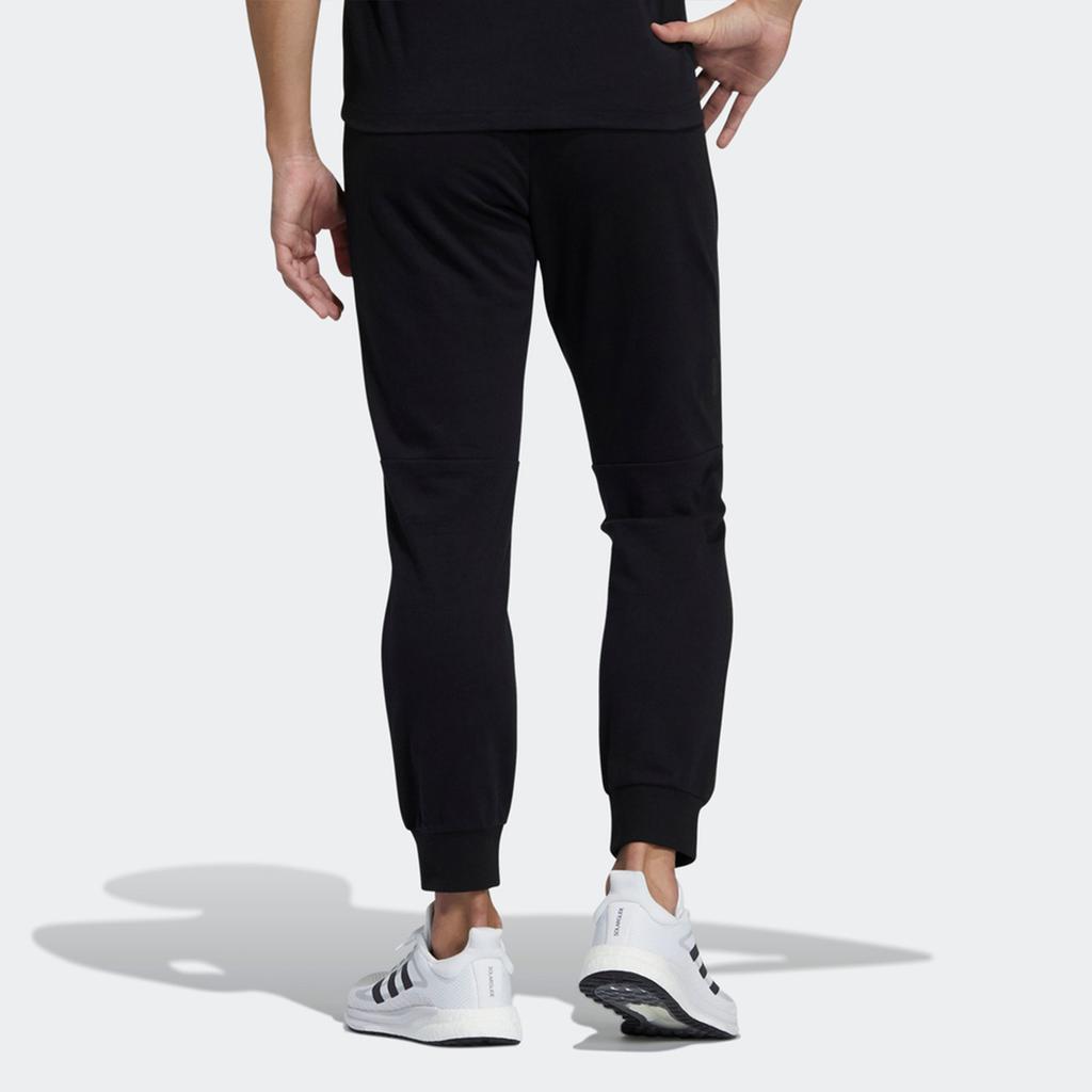 Adidas Wuji Series Solid Color Slim Mid-Rise Breathable Tapered Knit Joggers Men Bottoms Black GP0860