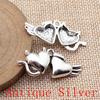 Big Heart Shaped Charms Pendant For Bracelet Necklace Jewelry Making Craft Findings