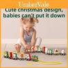 Magnetic Christmas Train Wooden Puzzle Toy For Early Education And Interest Development