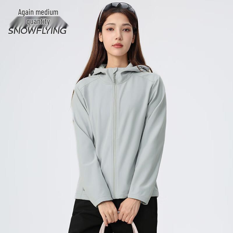 XueZhongFei Women s Waterproof Softshell Hooded Jacket M