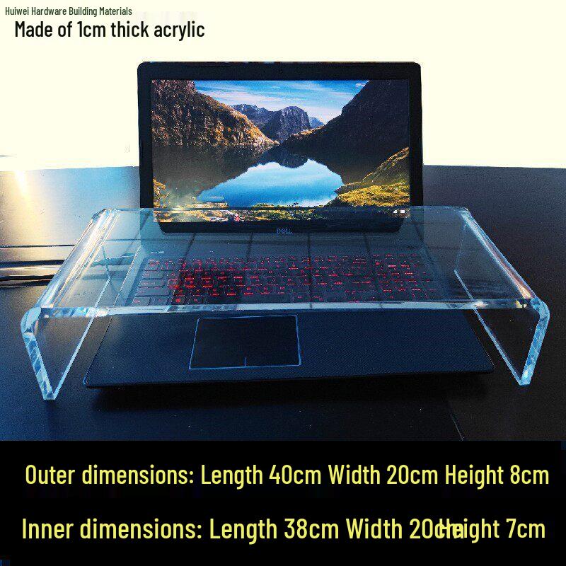 Acrylic Keyboard Cover & Desktop Stand: Cat-Proof, Transparent, U-Shaped