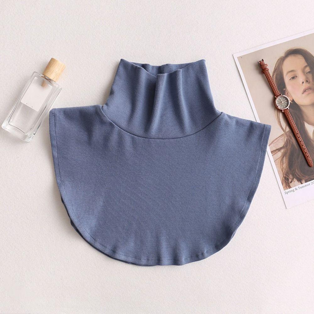 Varm bomullsskjerf med høy hals Mote Falsk krage Kvinner