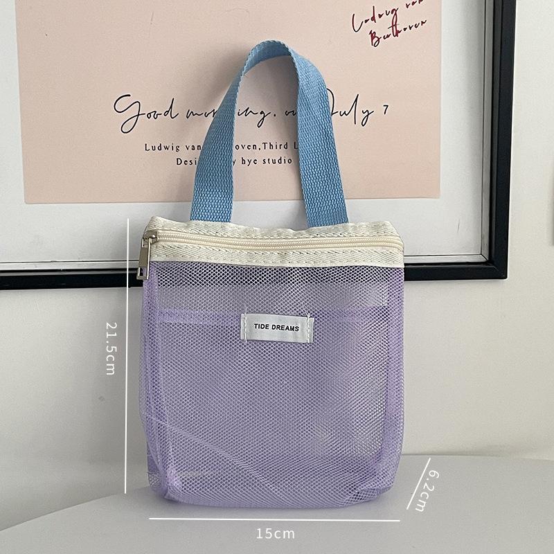 

1Pcs Mesh Makeup Toiletry Storage Bags Handbags Portable Travel Washing Body Shower Tools Organizer Cosmetic Organizer Pouch