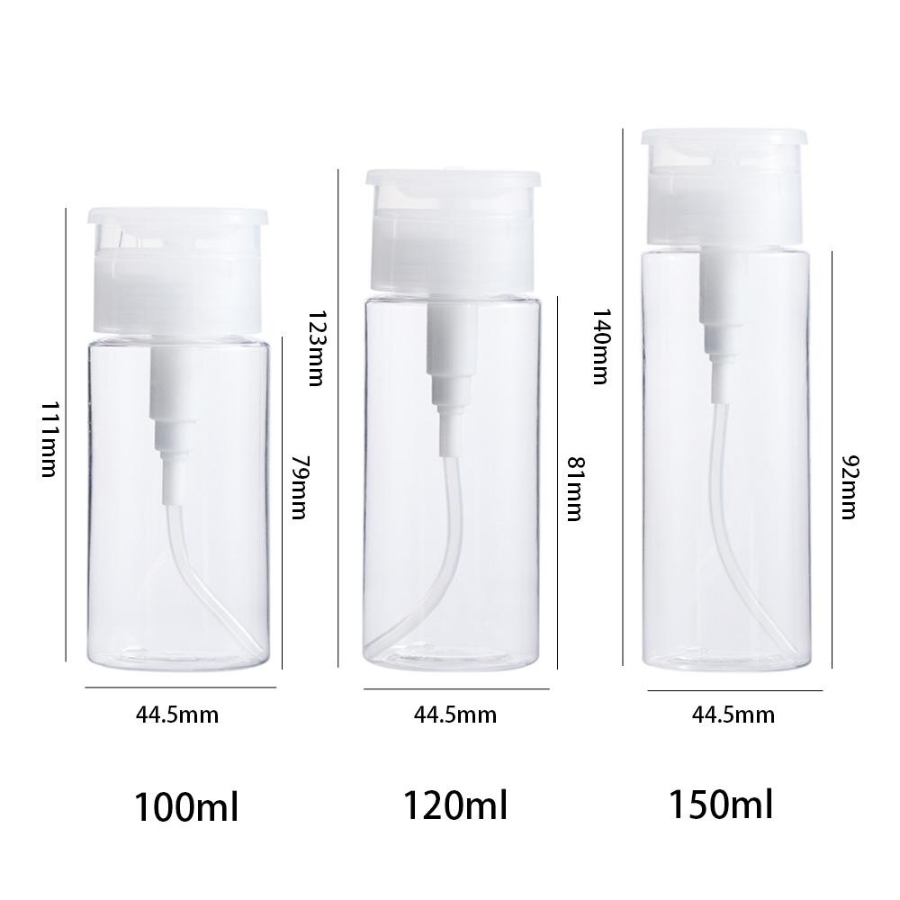 Polish Remover Container Empty Pump Dispenser Bottle Makeup Remover Bottle Press Pumping Dispenser
