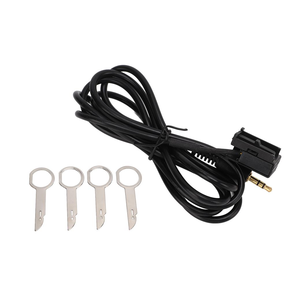 3.5mm Audio Input Aux Cable Adapter with 4 Removal Tools Replacement for Ford Fiesta Mondeo Focus