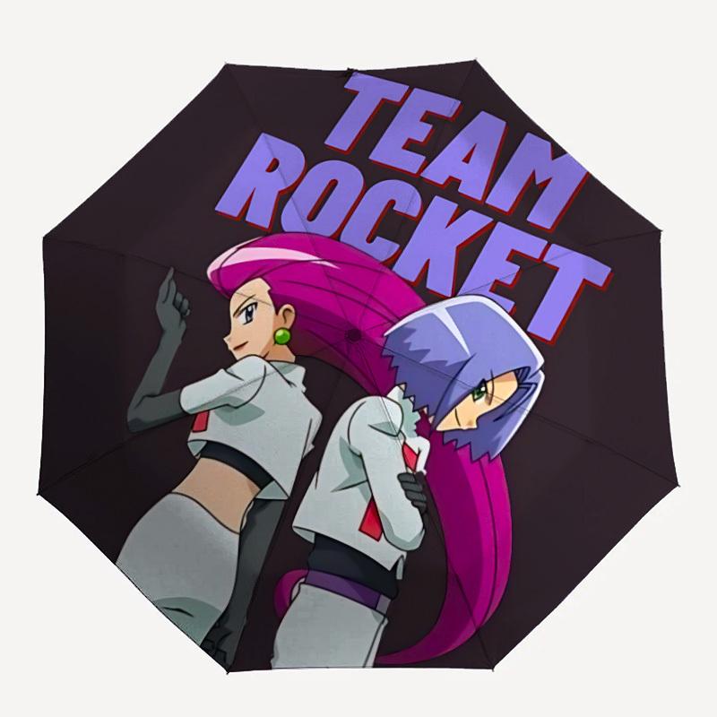 

1pc Rocket Team Automatic Folding Cute Umbrella - Lightweight, Retractable Design with 8-Rib Durability, Perfect for Outdoor73
